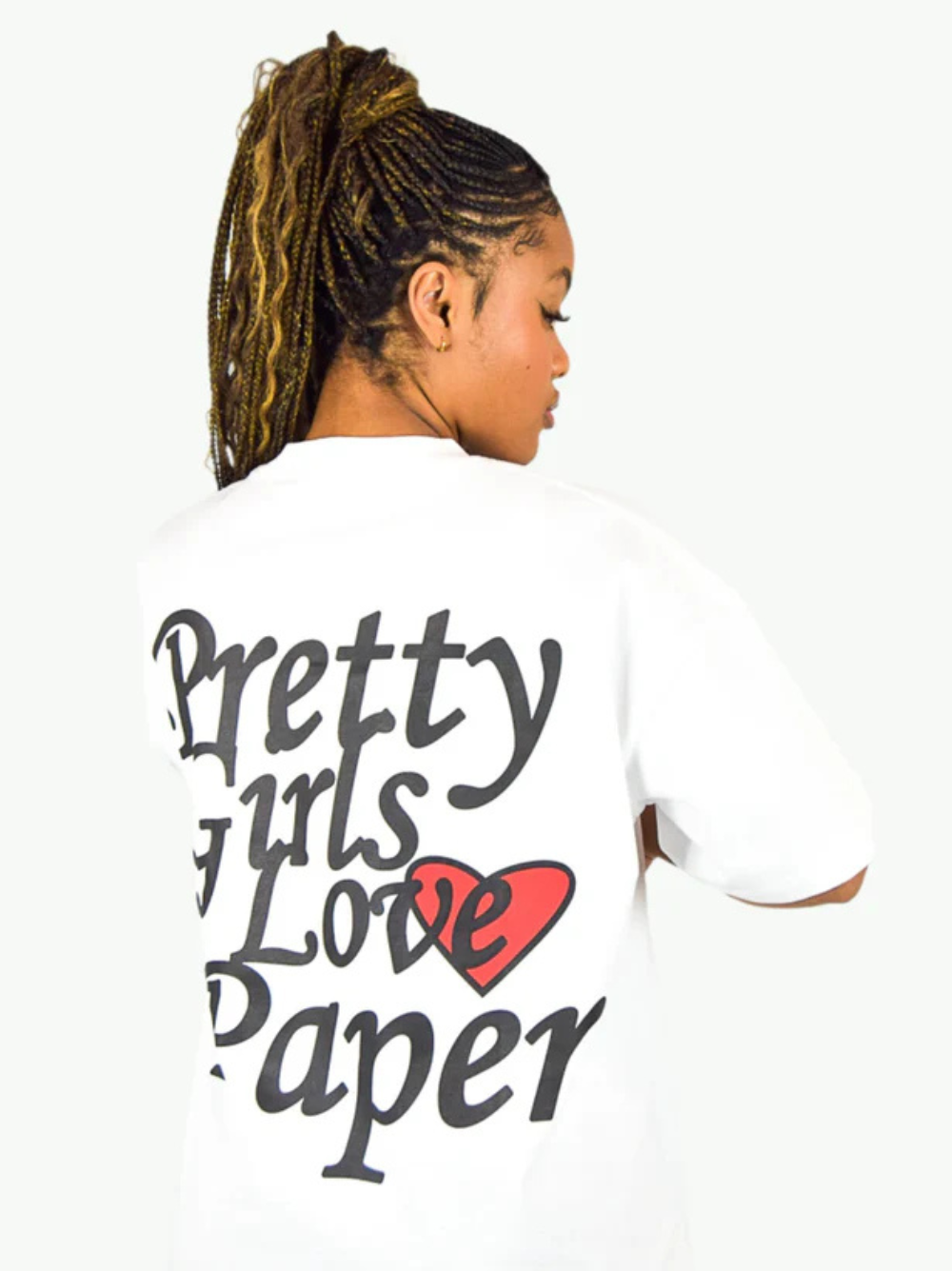 Paper City “Pretty Girls Love Paper” White T-shirt