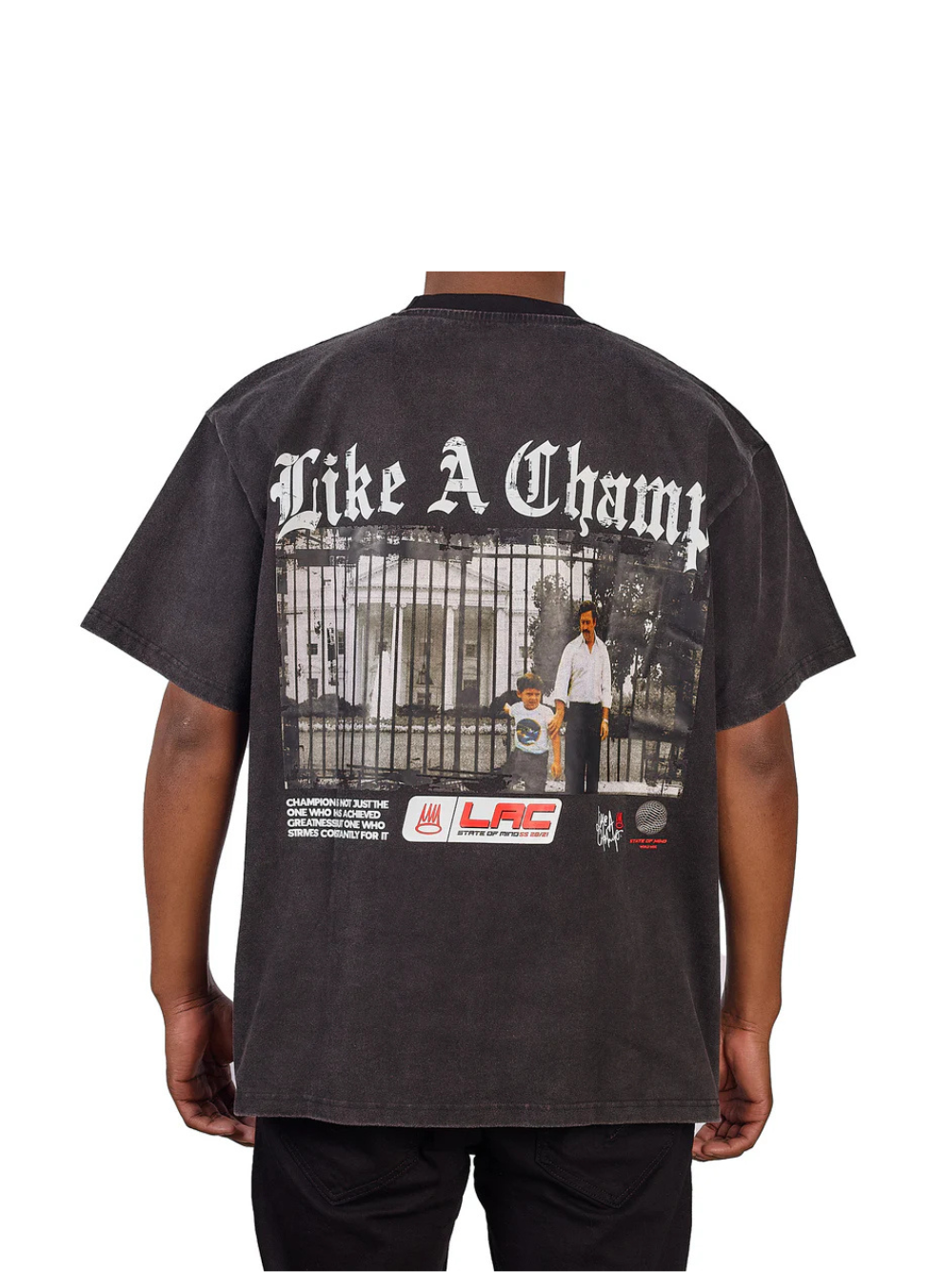 Like A Champ Pablo Black T-Shirt