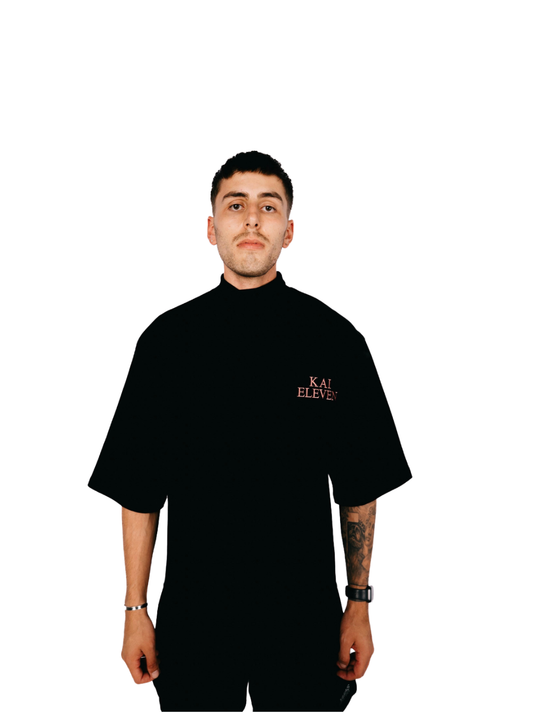 Kai Eleven Black Turtle Neck T-Shirt