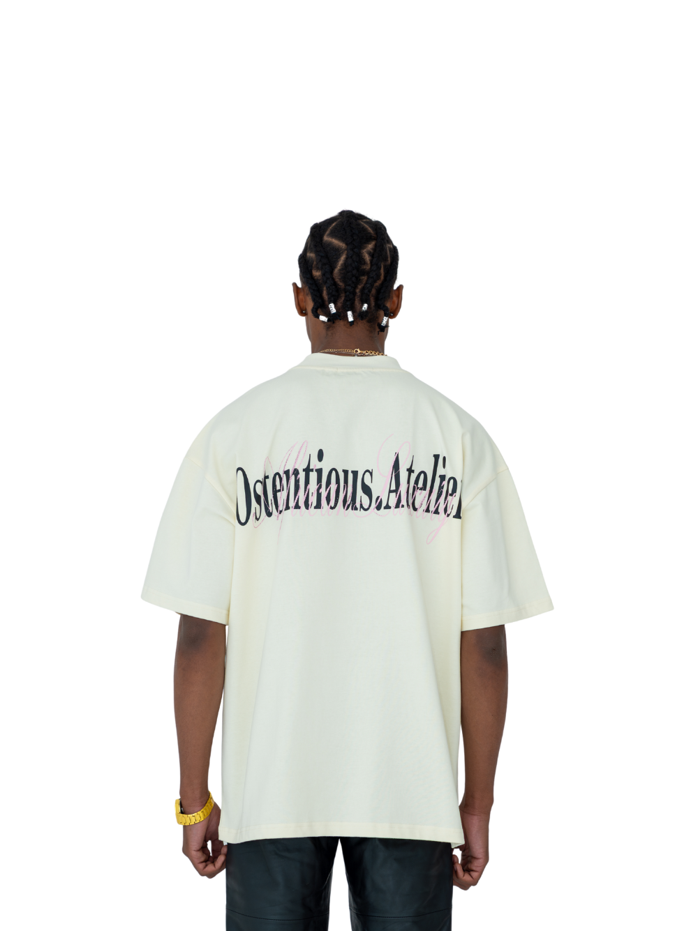 Ostentious Beige Logo T-shirt