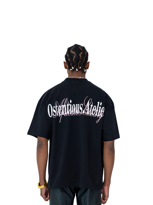 Ostentious Black Logo T-shirt