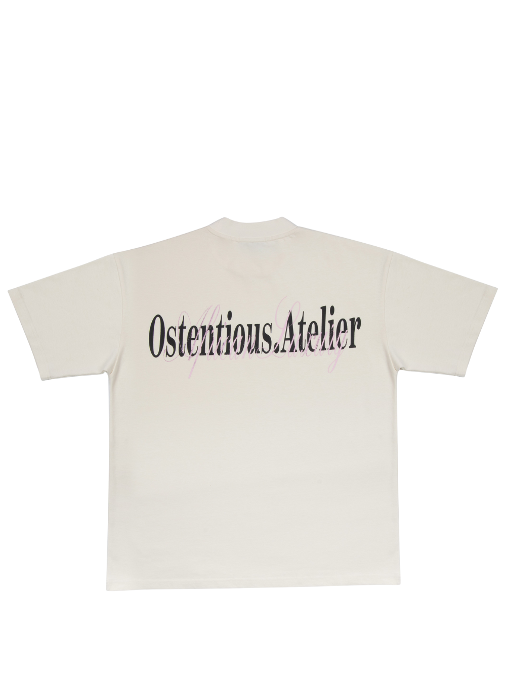 Ostentious Beige Logo T-shirt