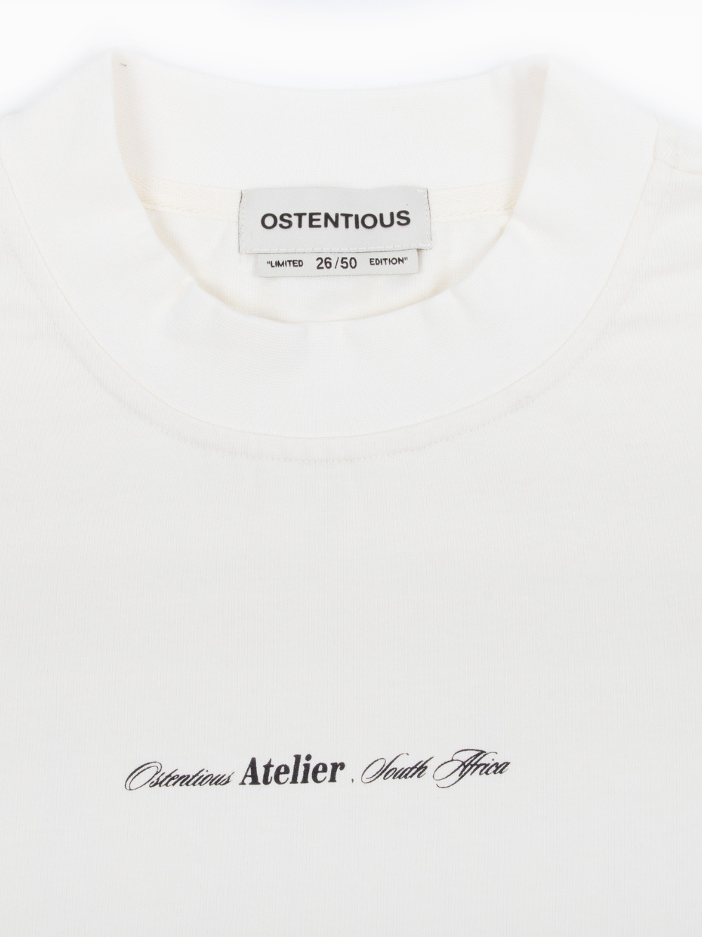 Ostentious Beige Logo T-shirt
