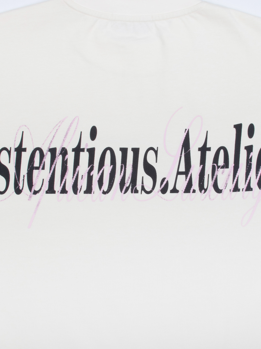 Ostentious Beige Logo T-shirt