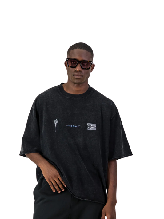 Iconic Black Raw Box Black T-Shirt