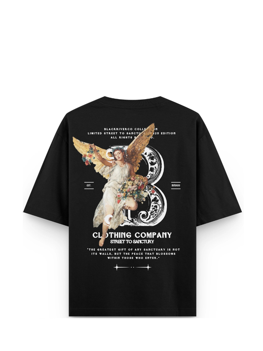 Black River Angel Black T-Shirt