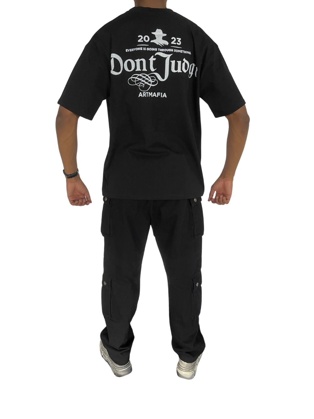 Artmafia Don't Judge Black T-Shirt