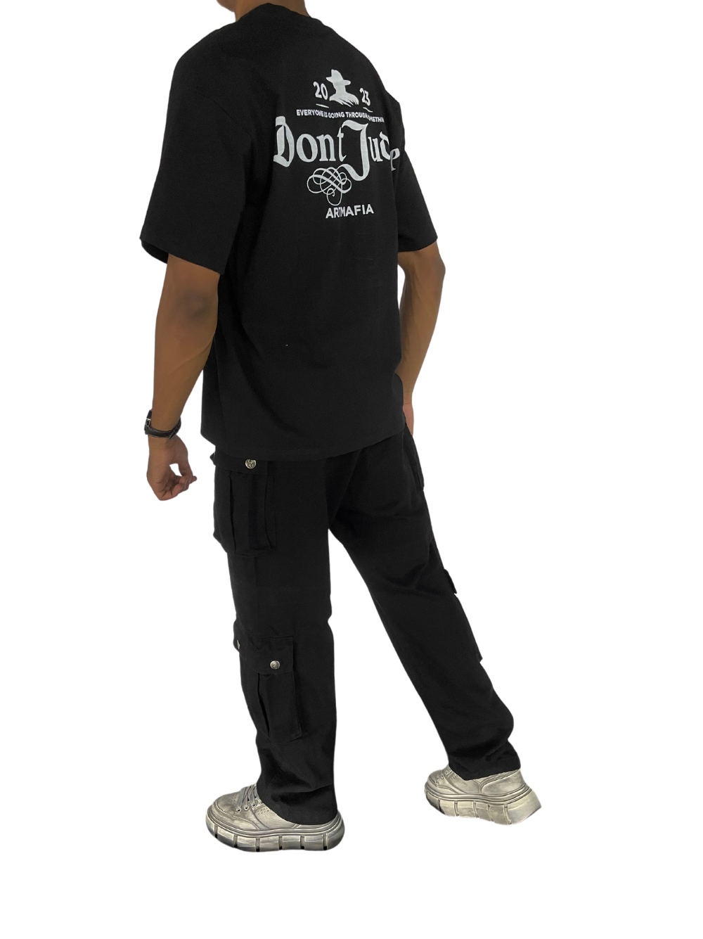 Artmafia Don't Judge Black T-Shirt