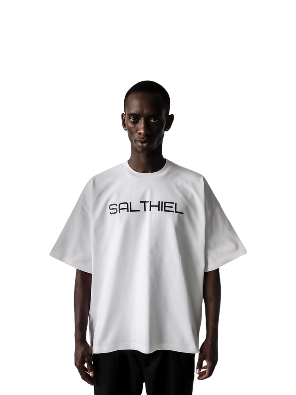 Salthiel Logo Chest White T-Shirt