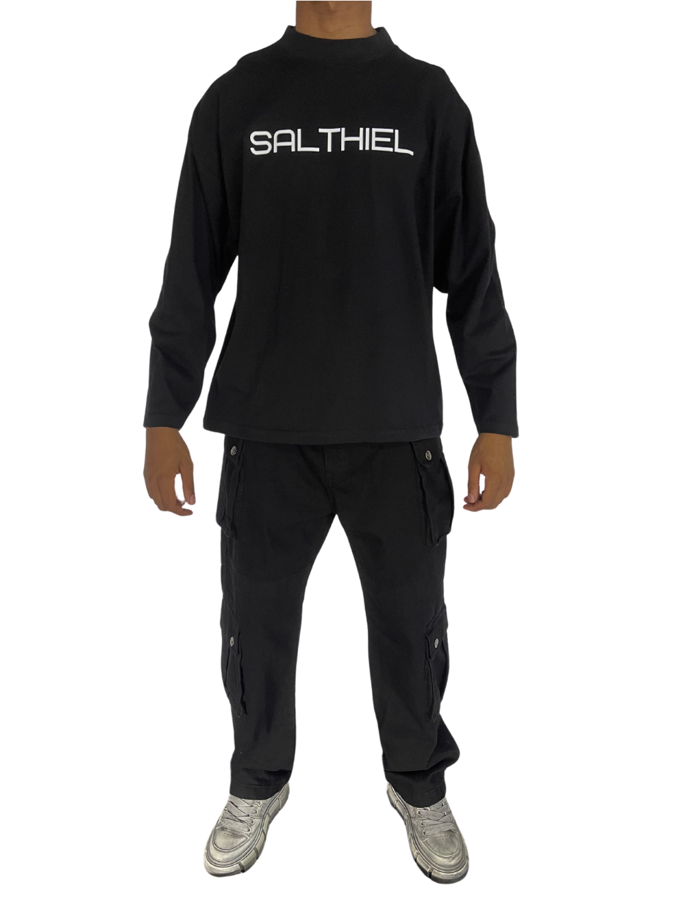 Salthiel Long Sleeve Black Shirt